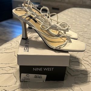 Nine West “Yarin” lace up wrap sandals